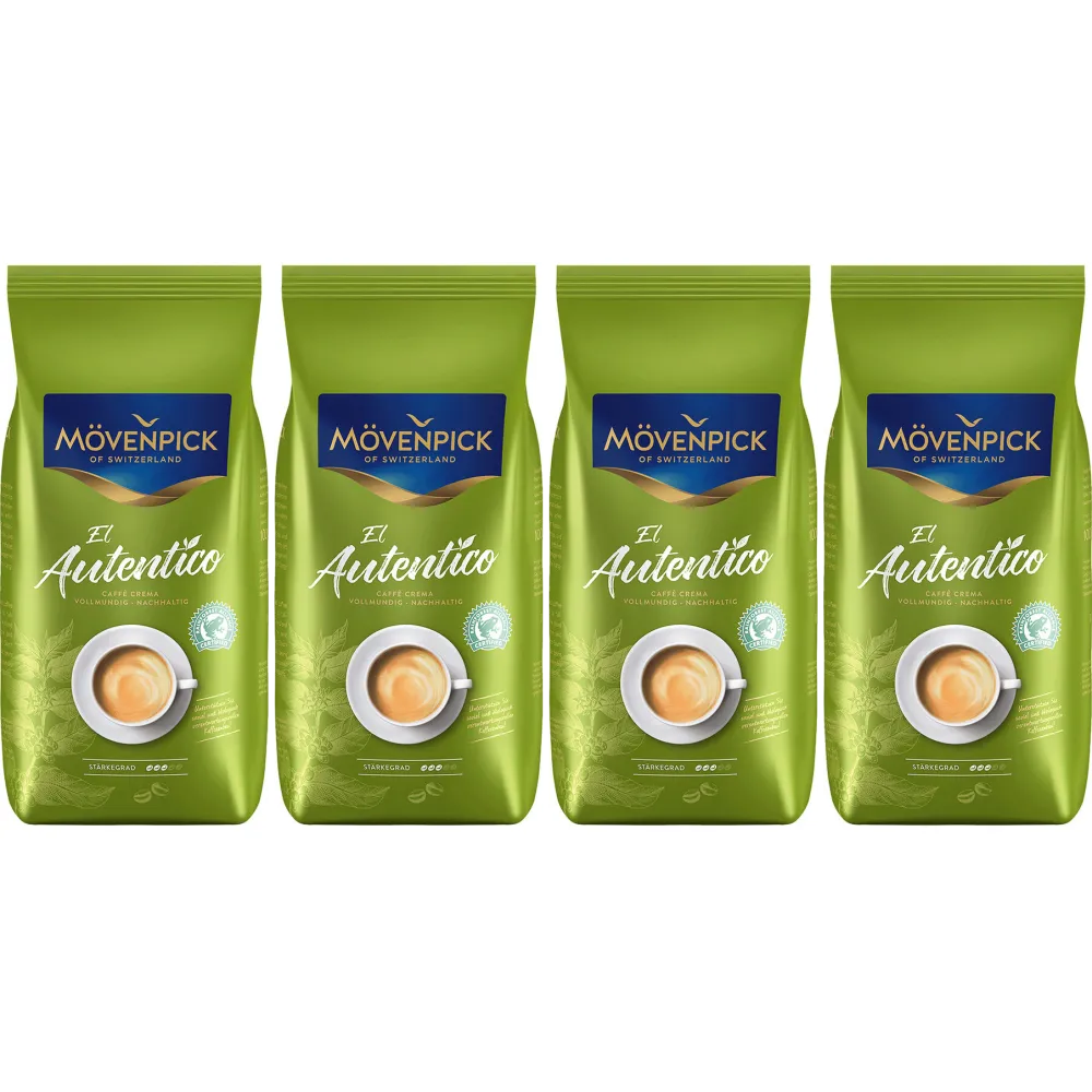 Mövenpick El Autentico - Coffee Beans - 4 x 1 kg