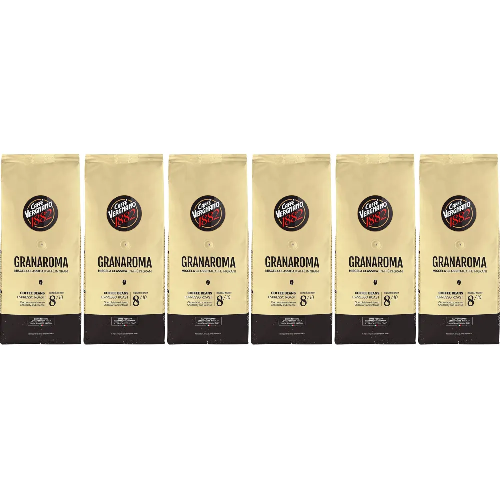 Caffè Vergnano 1882 Gran Aroma - coffee beans - 6 x 1KG