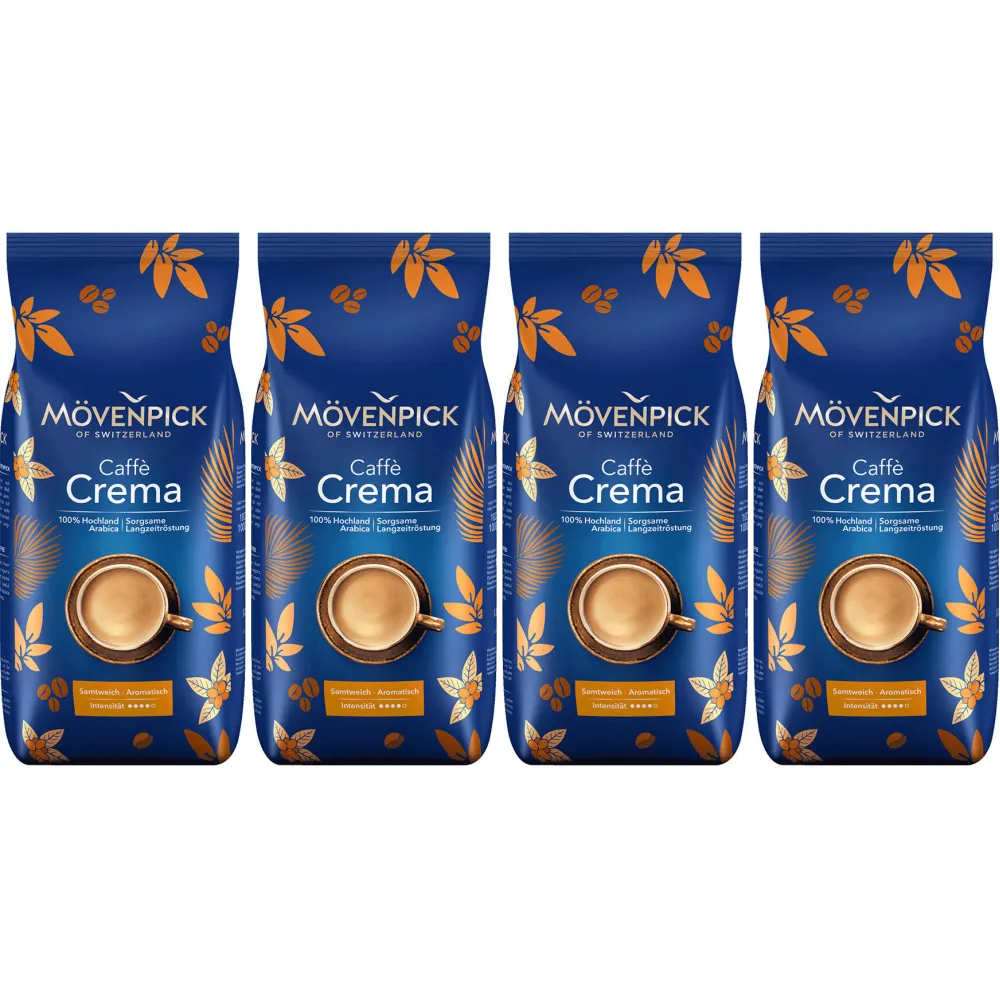 Mövenpick caffè crema - coffee beans - 4 x 1 kg