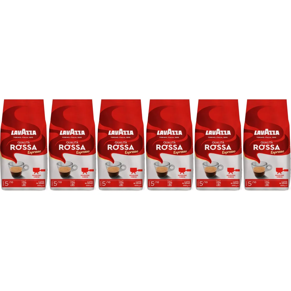 Lavazza Qualita Rossa - coffee beans - 6 x 1 kilo