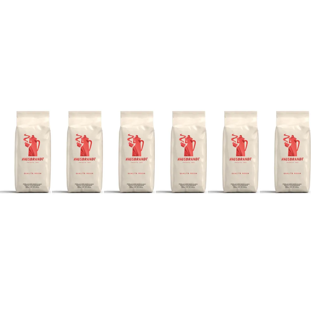 Caffè Hausbrandt Qualità Rossa - coffee beans - 6 x 1 kg
