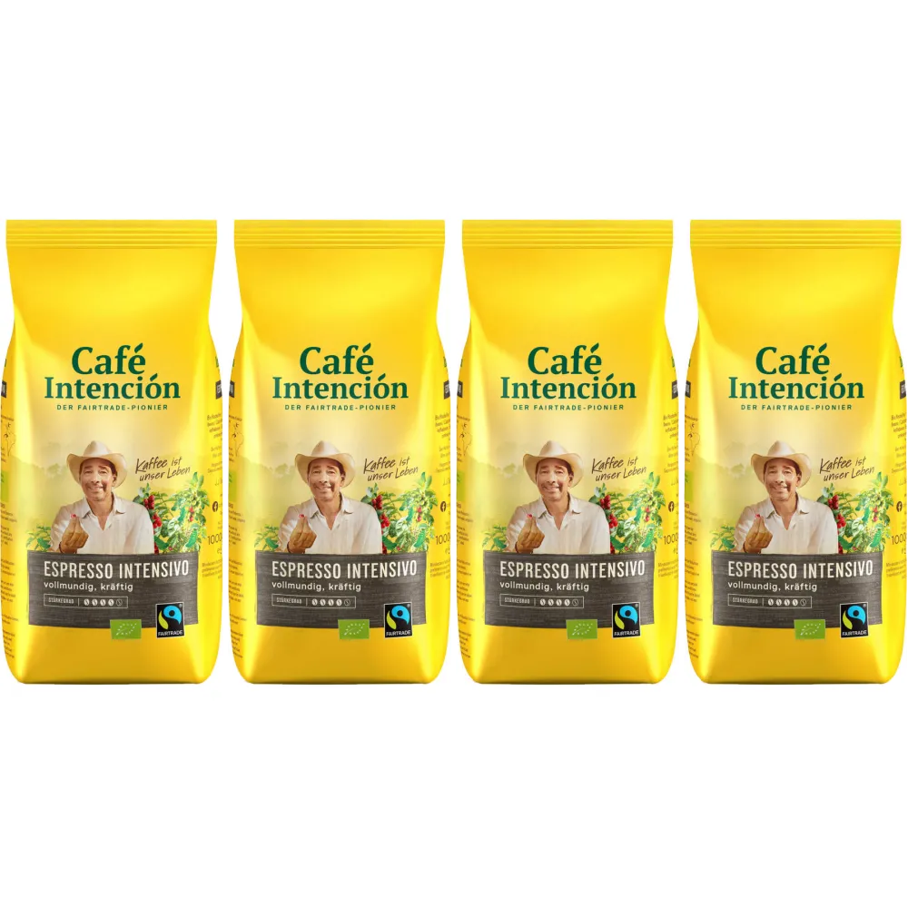Café Intención Intensivo (previously Espresso) - coffee beans - 4 x 1 kg