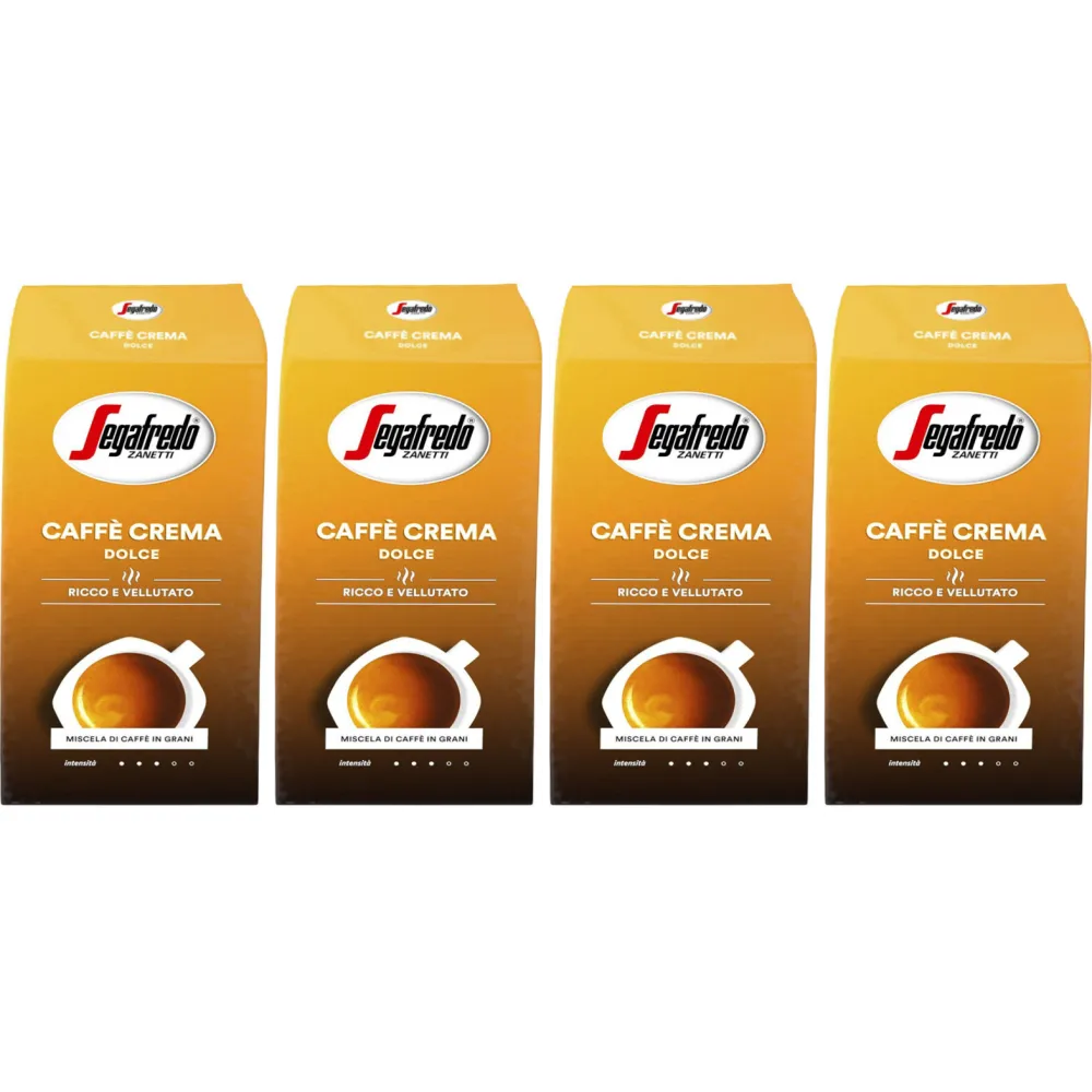 Segafredo Caffè Crema Dolce - coffee beans - 4 x 1 kg