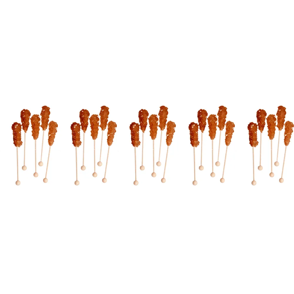 Crystallised Sugar Sticks (brown)