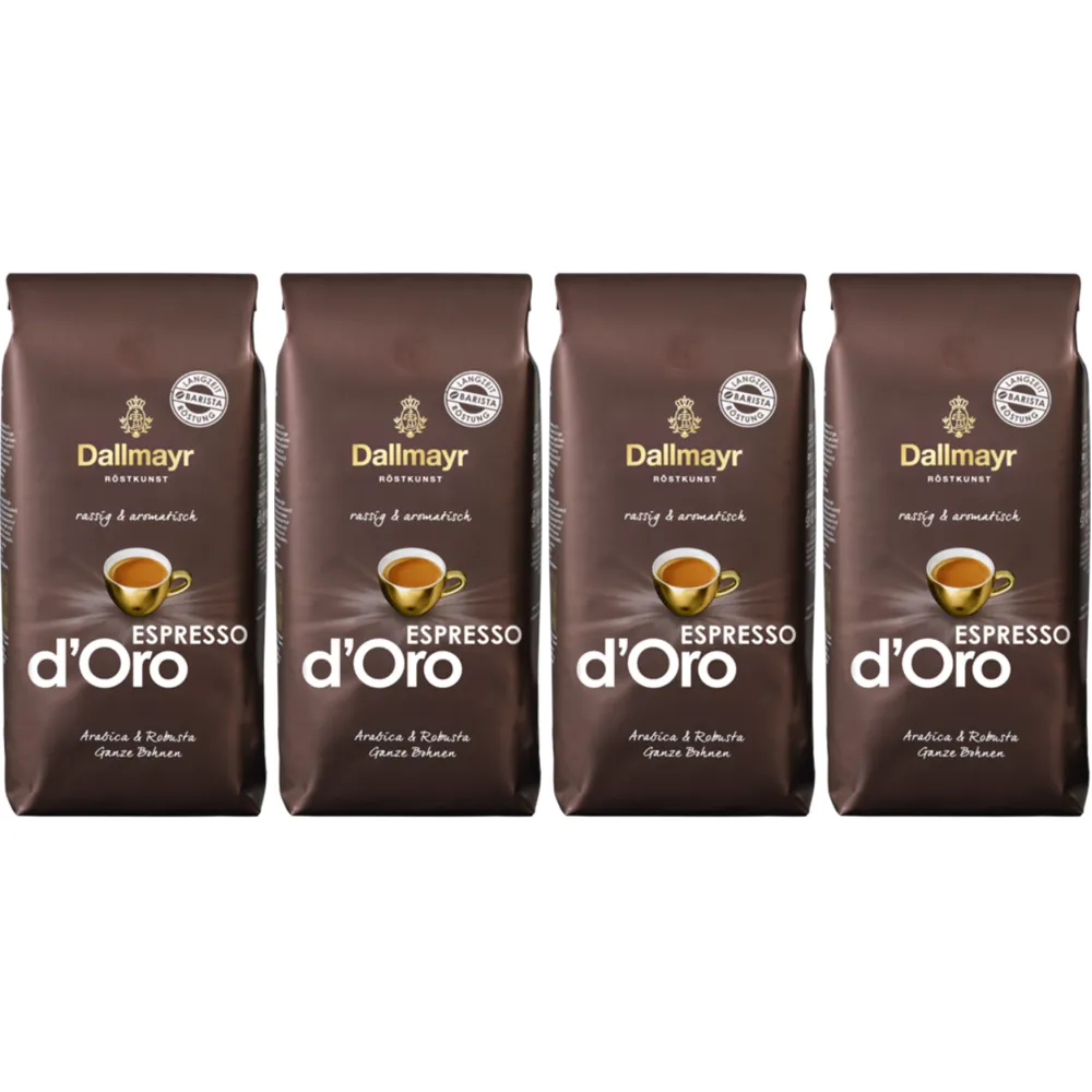 Dallmayr Espresso d'Oro - coffee beans - 4 x 1 KG 