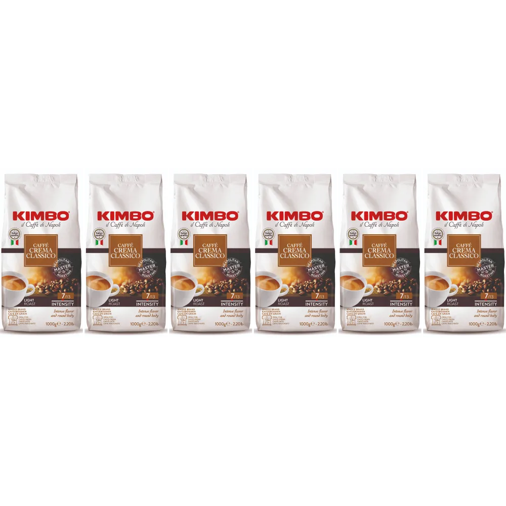 Kimbo Caffé Crema Classico - coffee beans - 6 x 1 kg
