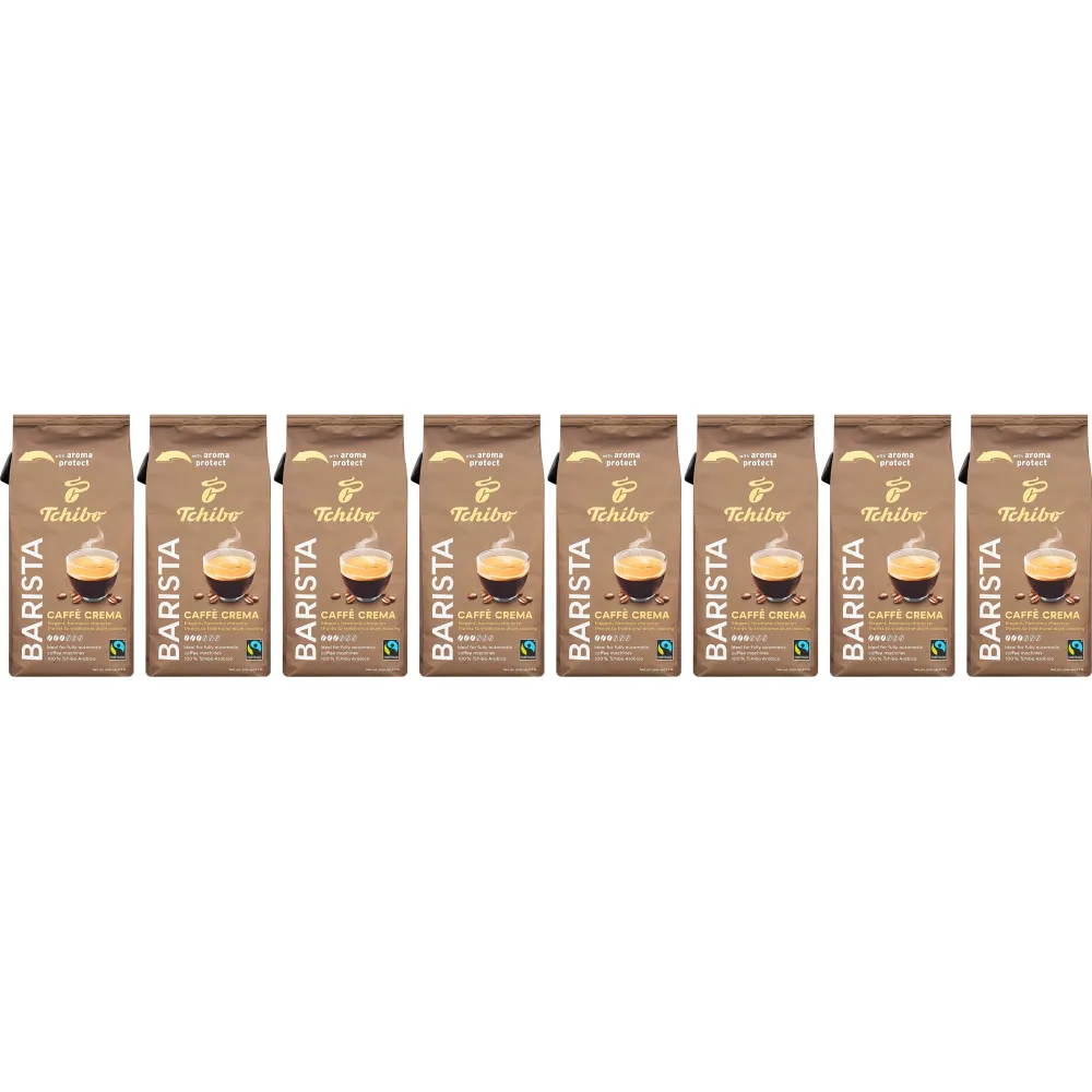 Tchibo Barista Caffè Crema - coffee beans - 8 x 1 kg