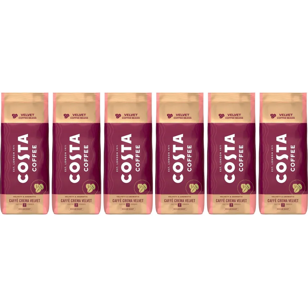 Costa Coffee Caffè Crema Velvet - coffee beans - 6 x 1 kg