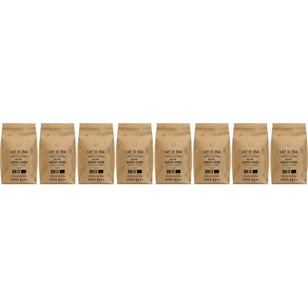 Aurora Mundo - Organic coffee beans - 8 x 500 grams