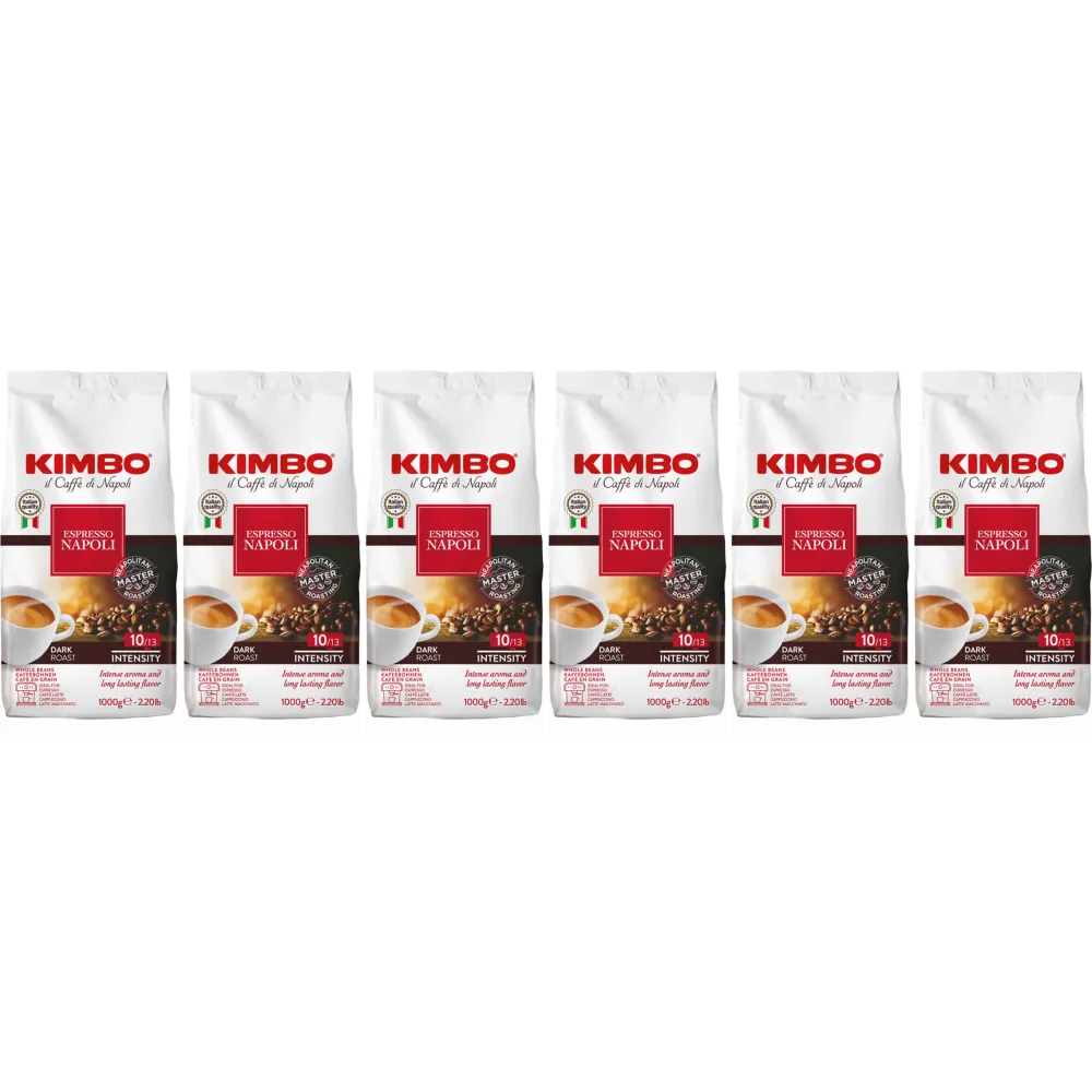 Kimbo Barista Espresso Napoli / Napoletano - coffee beans - 6 x 1 kg