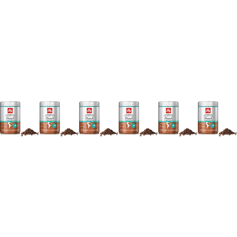 illy Arabica Selection Brazil Cerrado Mineiro - coffee beans - 6 x 250 g