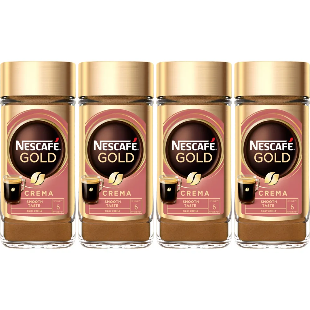 Nescafé Gold Crema - instant coffee - 4 x 100 grams