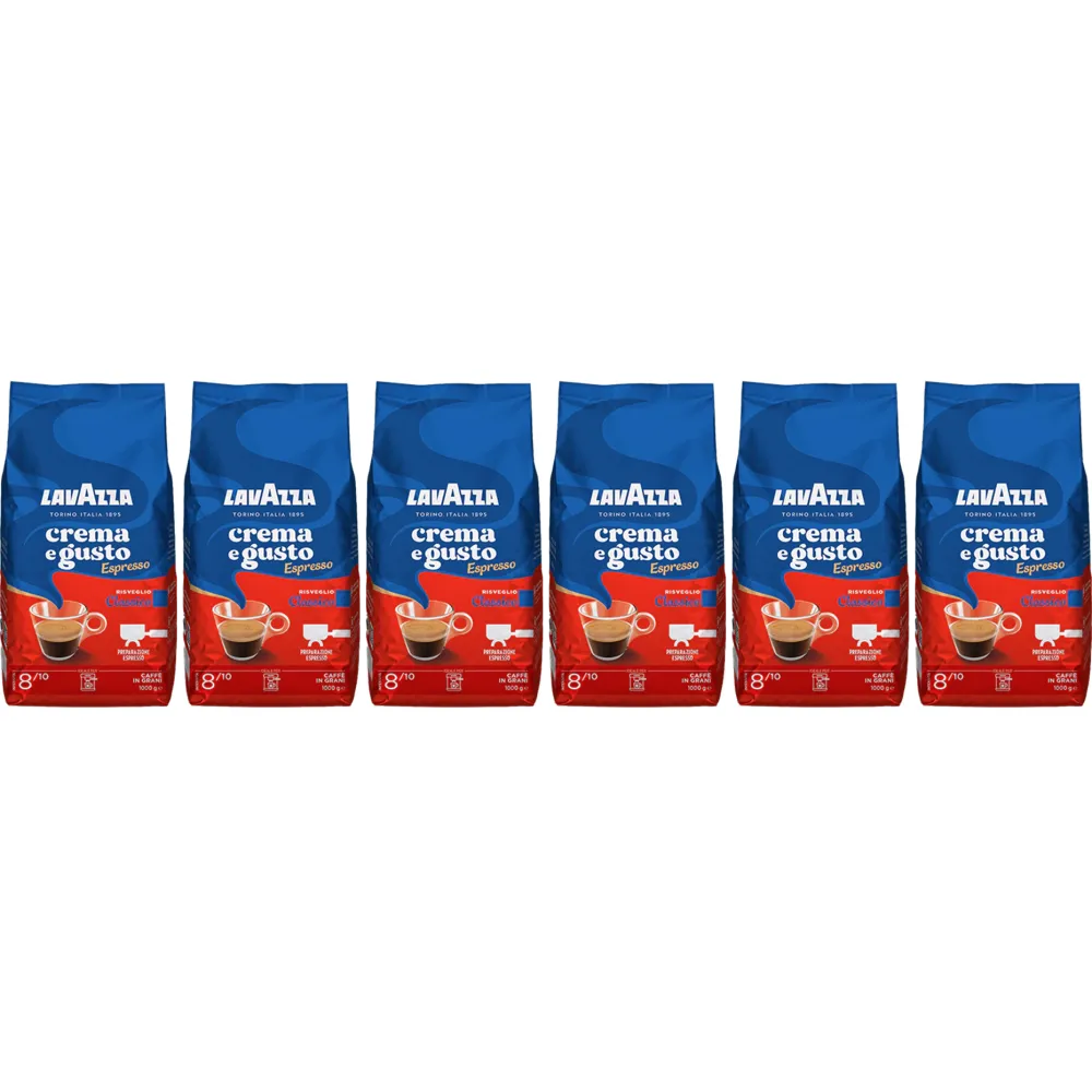 Lavazza Crema e Gusto Espresso Classico - coffee beans - 6 x 1 kg