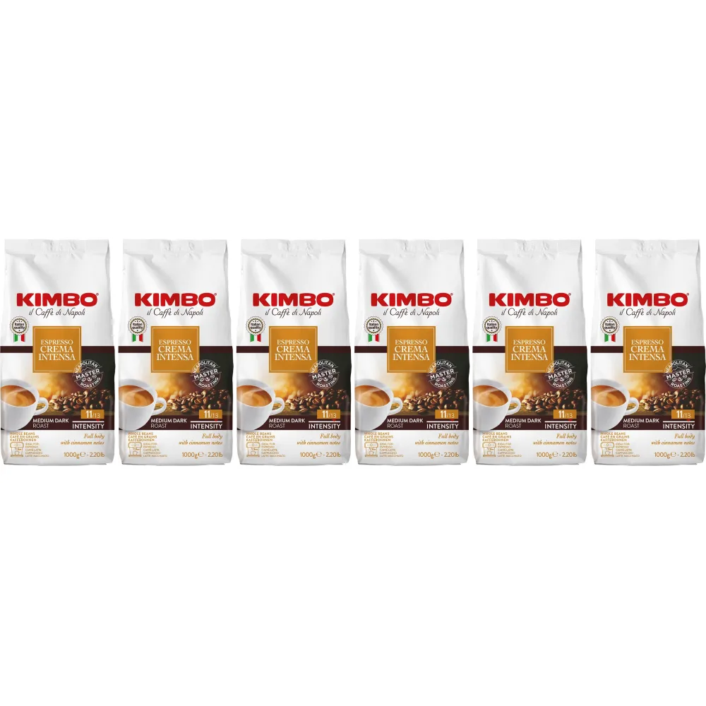 Kimbo Espresso Crema Intensa - coffee beans - 6 x 1 kilo