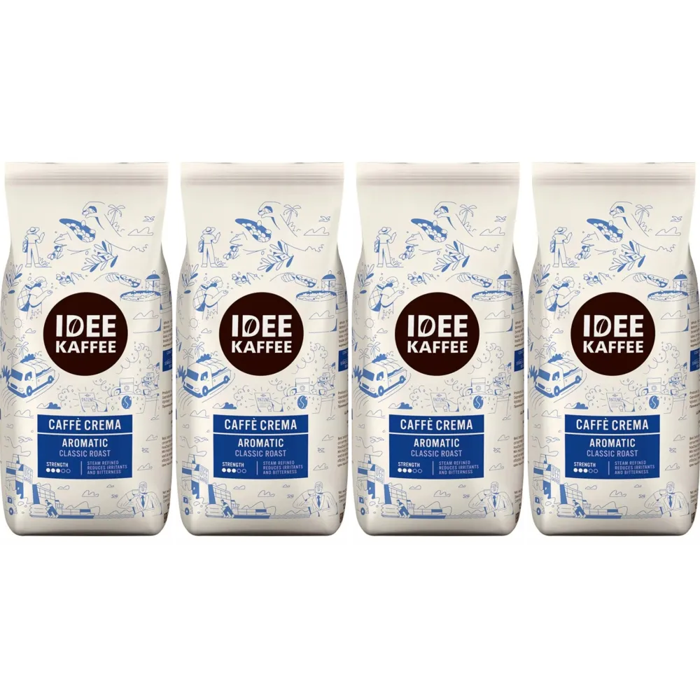 Idee Kaffee Caffè Crema Aromatic - coffee beans - 4 x 1 kg