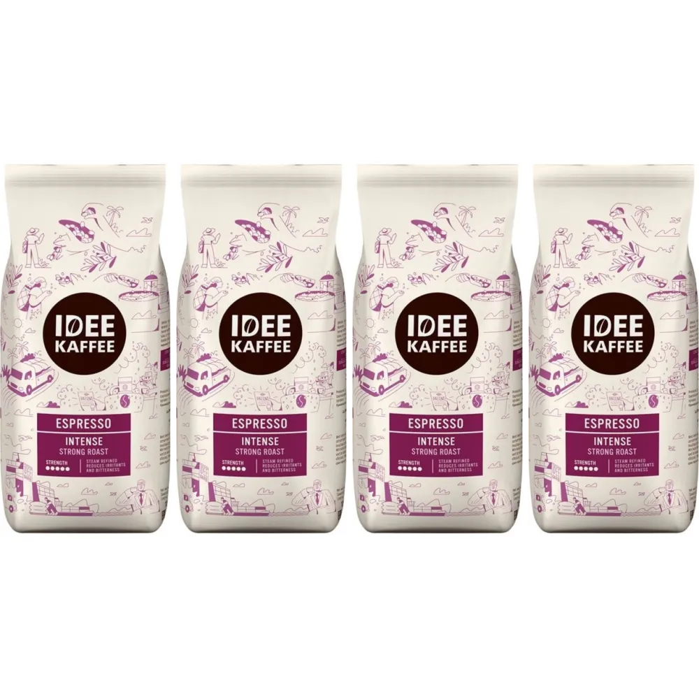 Idee Kaffee Espresso Intense - coffee beans - 4 x 1 kg