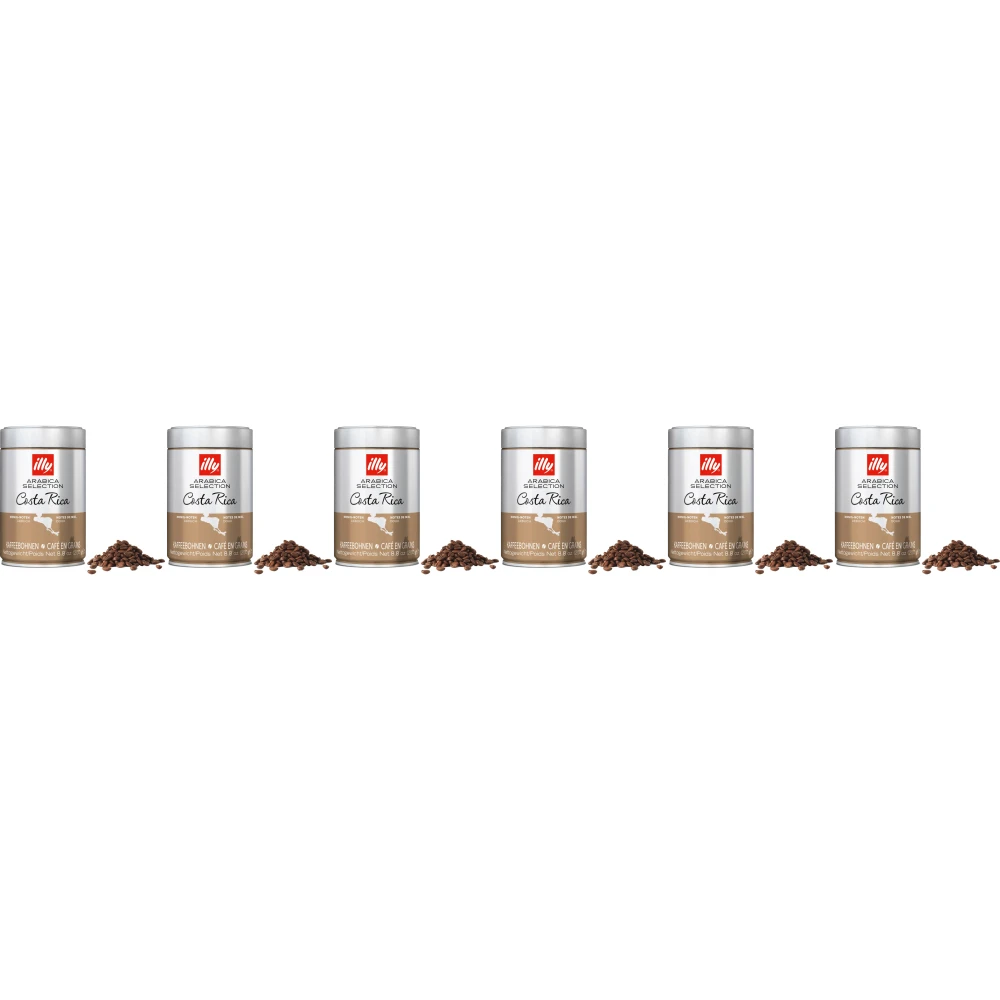 illy - Coffee Beans - 6 x Arabica Selection - Costa Rica - 250 g