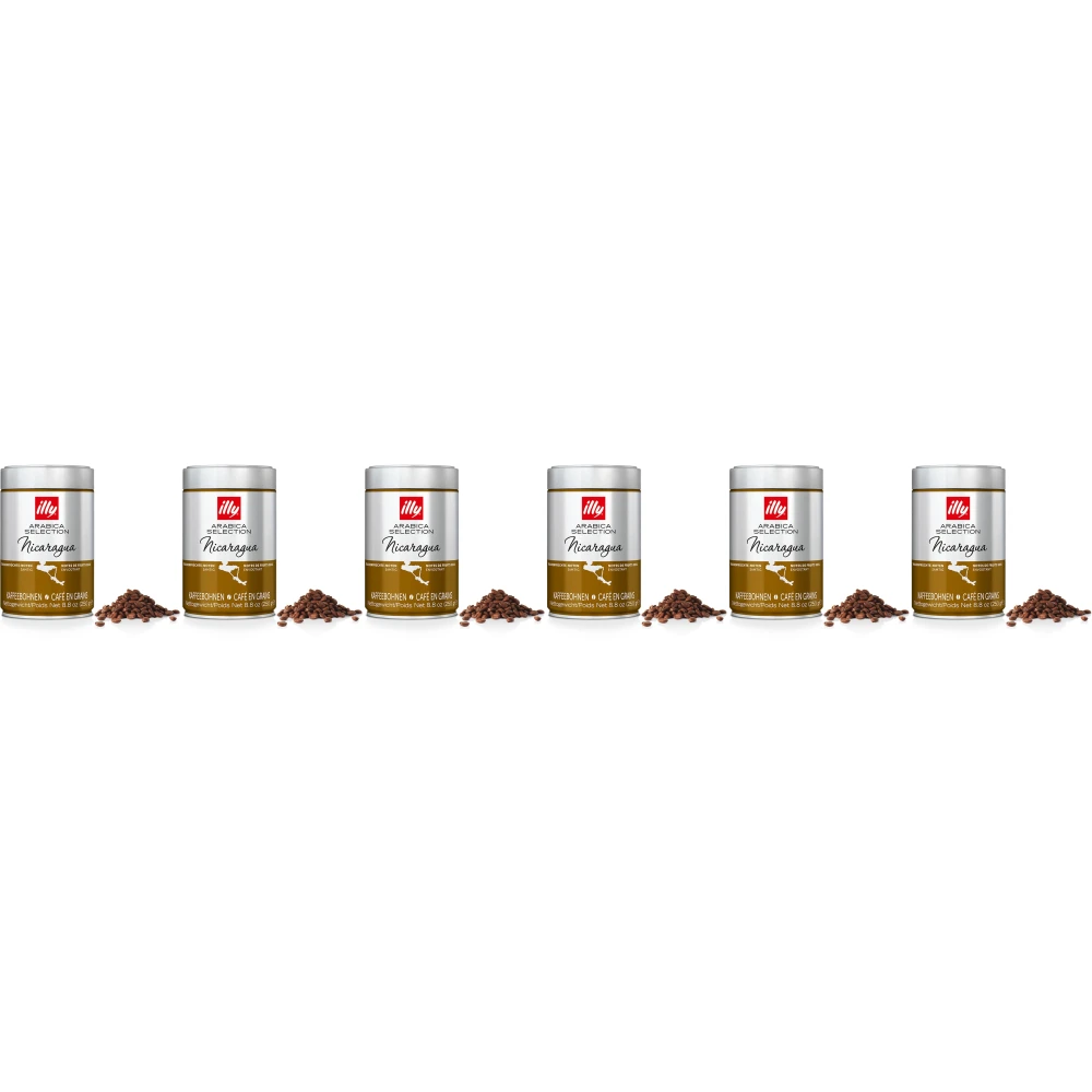 illy - Coffee Beans - 6 x Arabica Selection - Nicaragua - 250 g