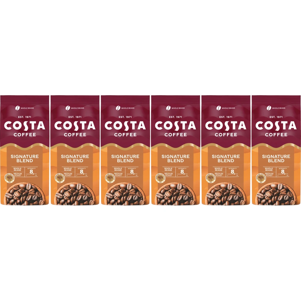 Costa Coffee Signature Blend Medium Roast - coffee beans - 6 x 1 kilo