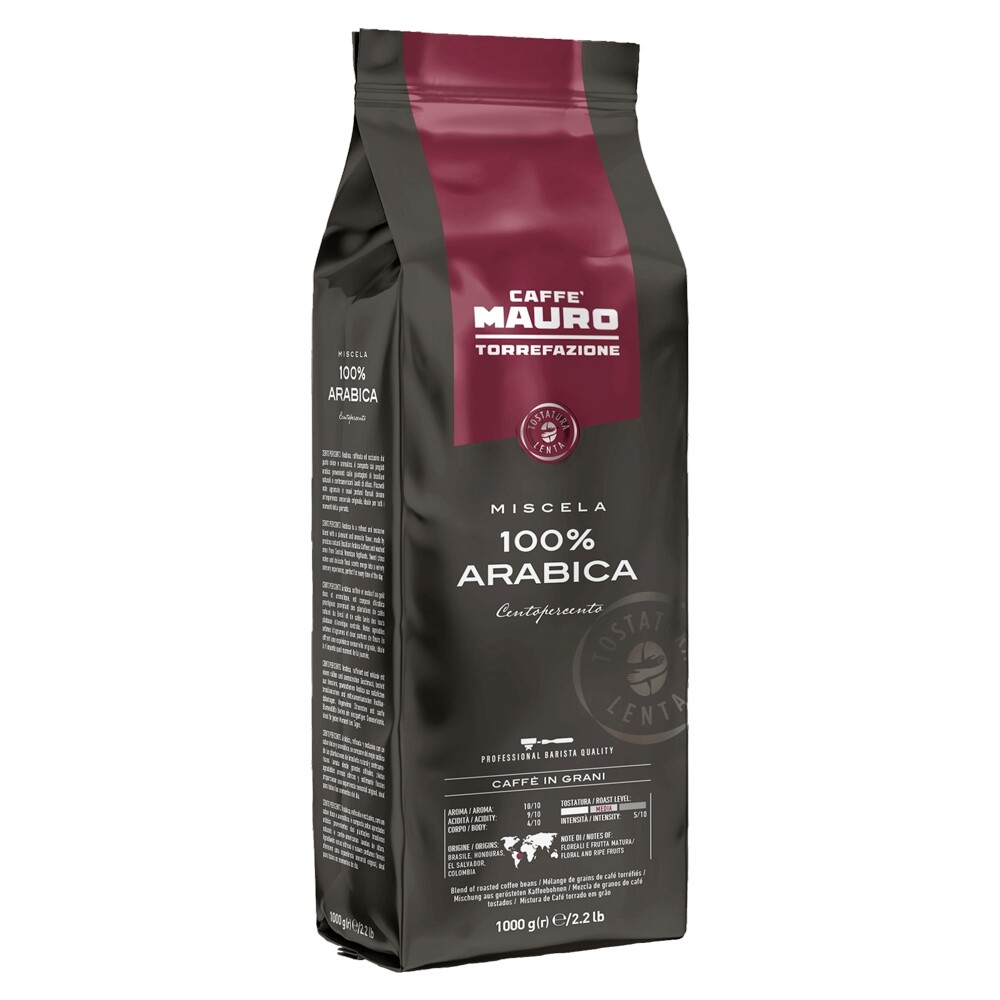 Caffè Mauro 100% Arabica Centopercento - Coffee Beans - 6 x 1 Kilogram