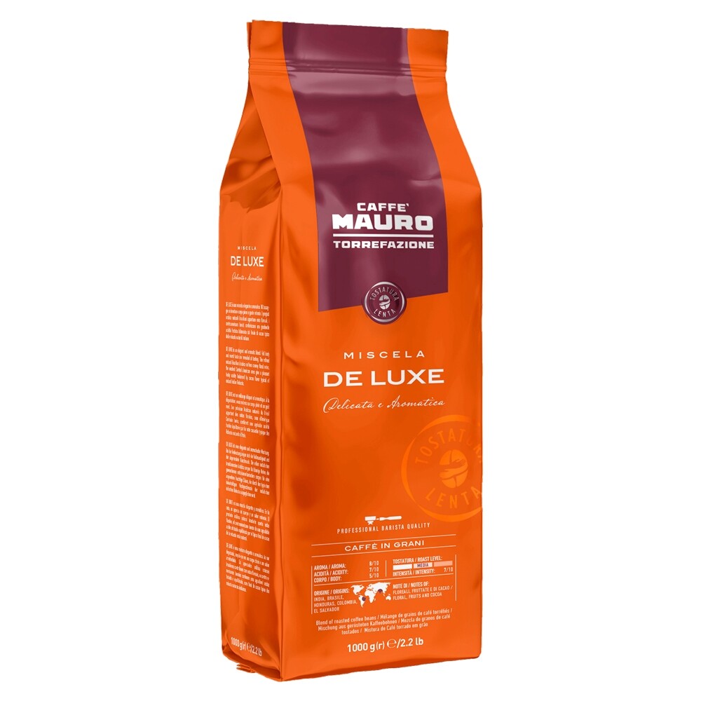 Caffè Mauro De Luxe - Coffee Beans - 6 x 1 Kilogram