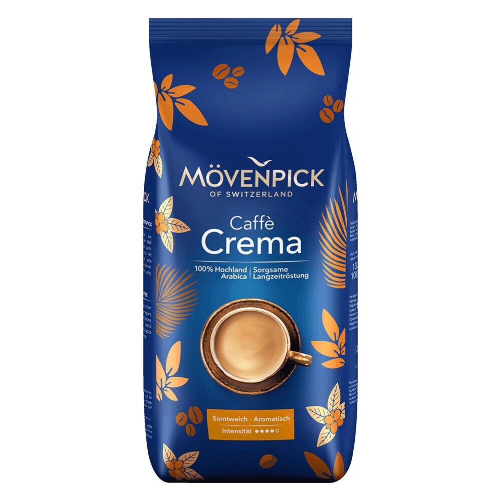 Mövenpick caffè crema - coffee beans - 4 x 1 KG 