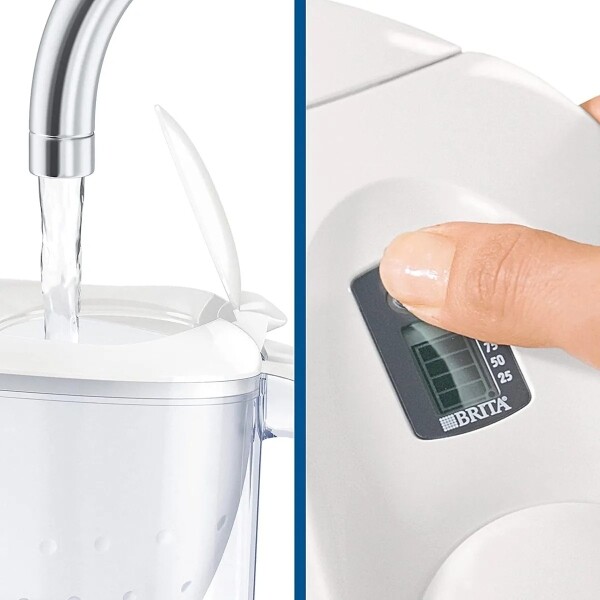 Brita - Water Filter Jug Marella White + 1 Maxtra Filter Cartridge 2.4L