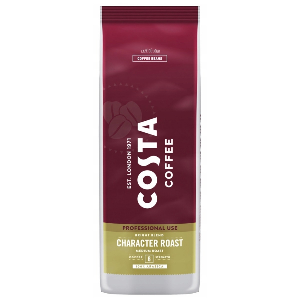 Costa Coffee Character Bright Blend Medium Roast - Coffee Beans - 1 Kilogram