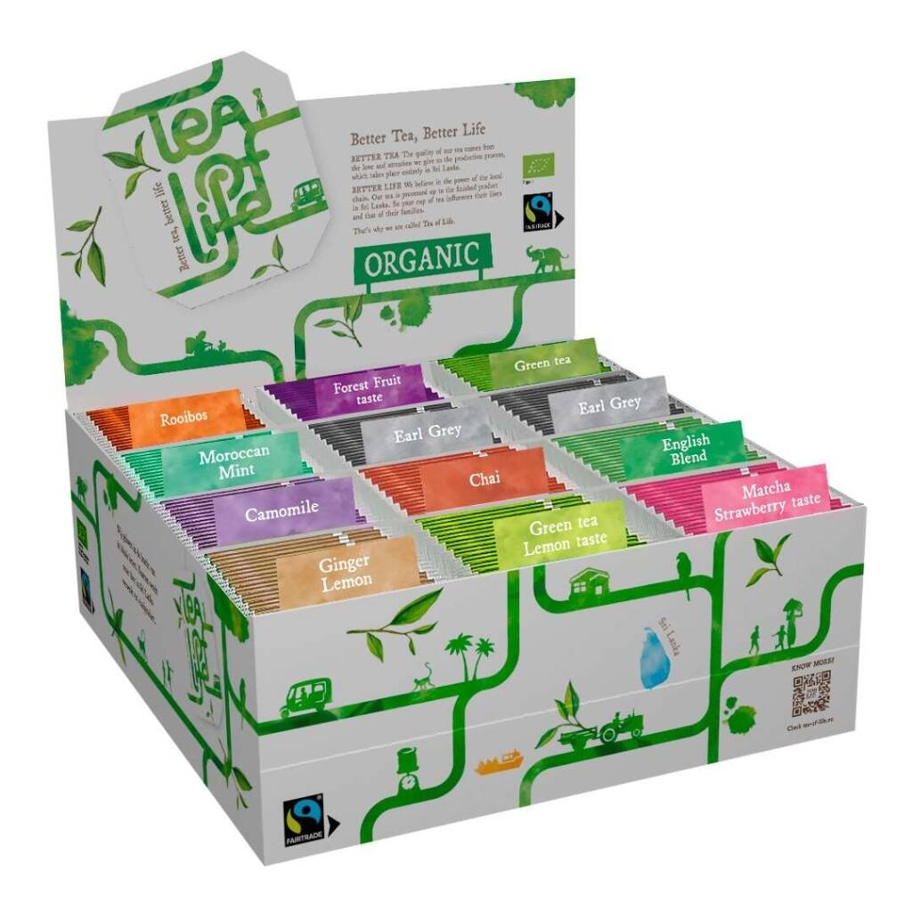 Assortment Display - Organic & Fairtrade - Tea of Life - 120 Tea Bags