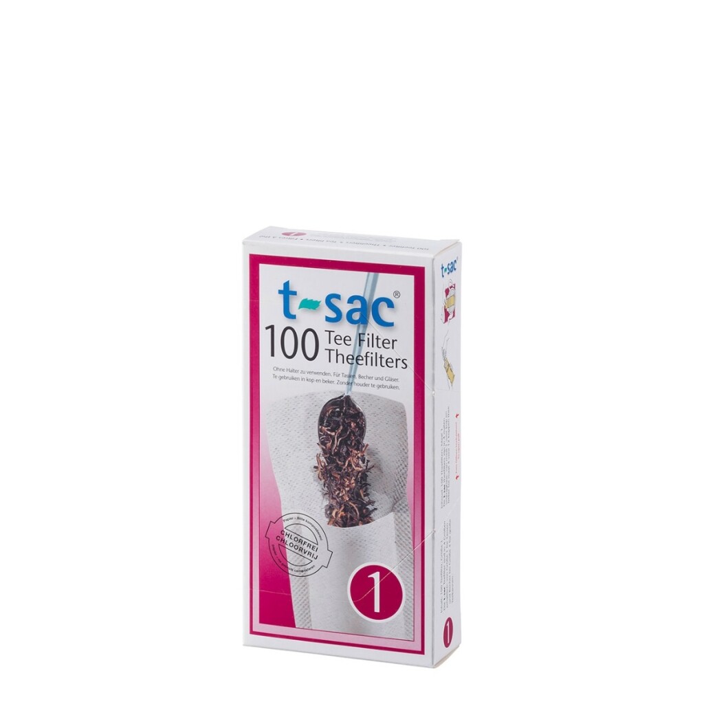 t-sac Tea Filters No. 1 - for 100 x single cup of tea