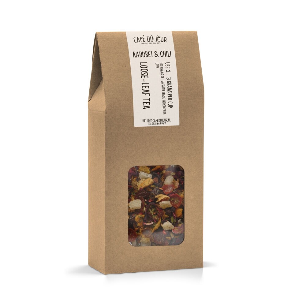 Strawberry & Chili - Fruit tea 100g - Café du Jour loose tea