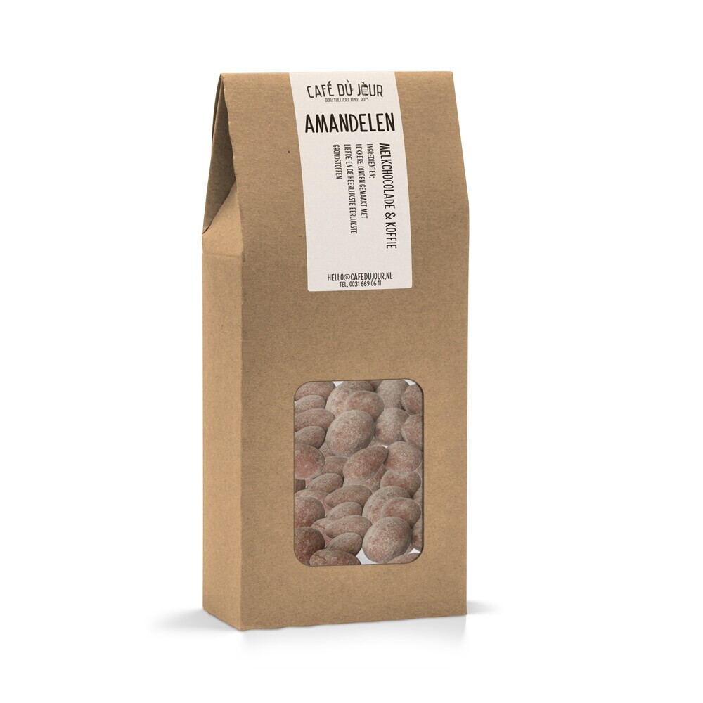 Almonds – milk chocolate & coffee – 250 grams