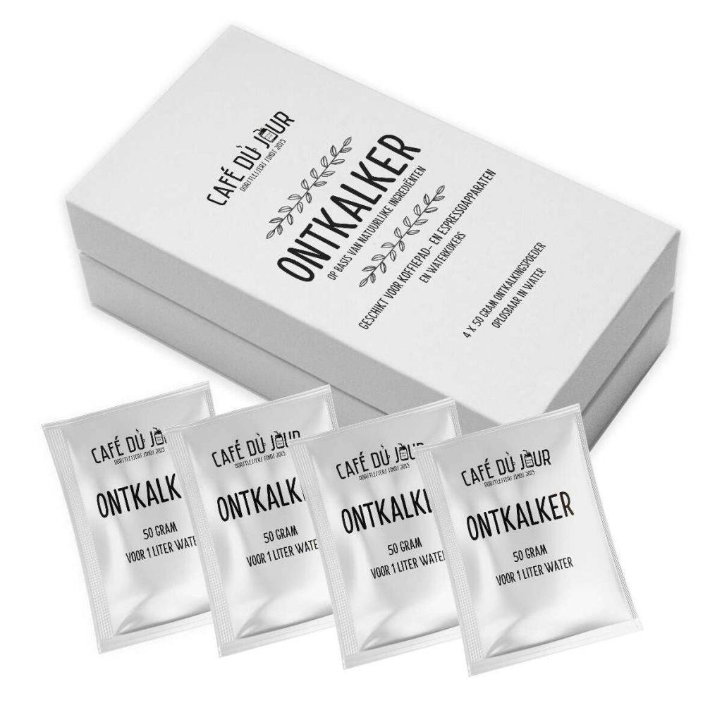 Café du Jour Descaler 4x50 gram Descaling powder 