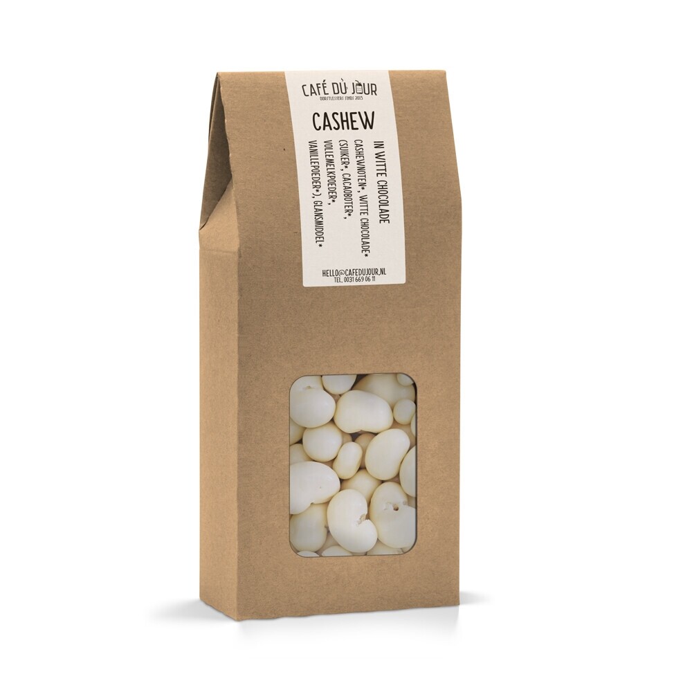 Cashew nuts in white chocolate 250 grams