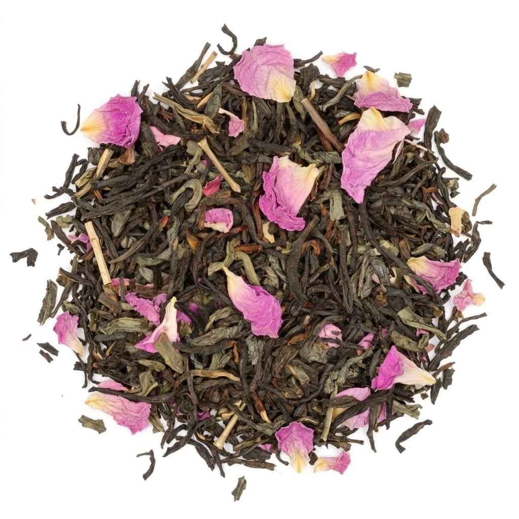 Rose Garden - Black and Green Tea 100 gram - Café du Jour loose Tea