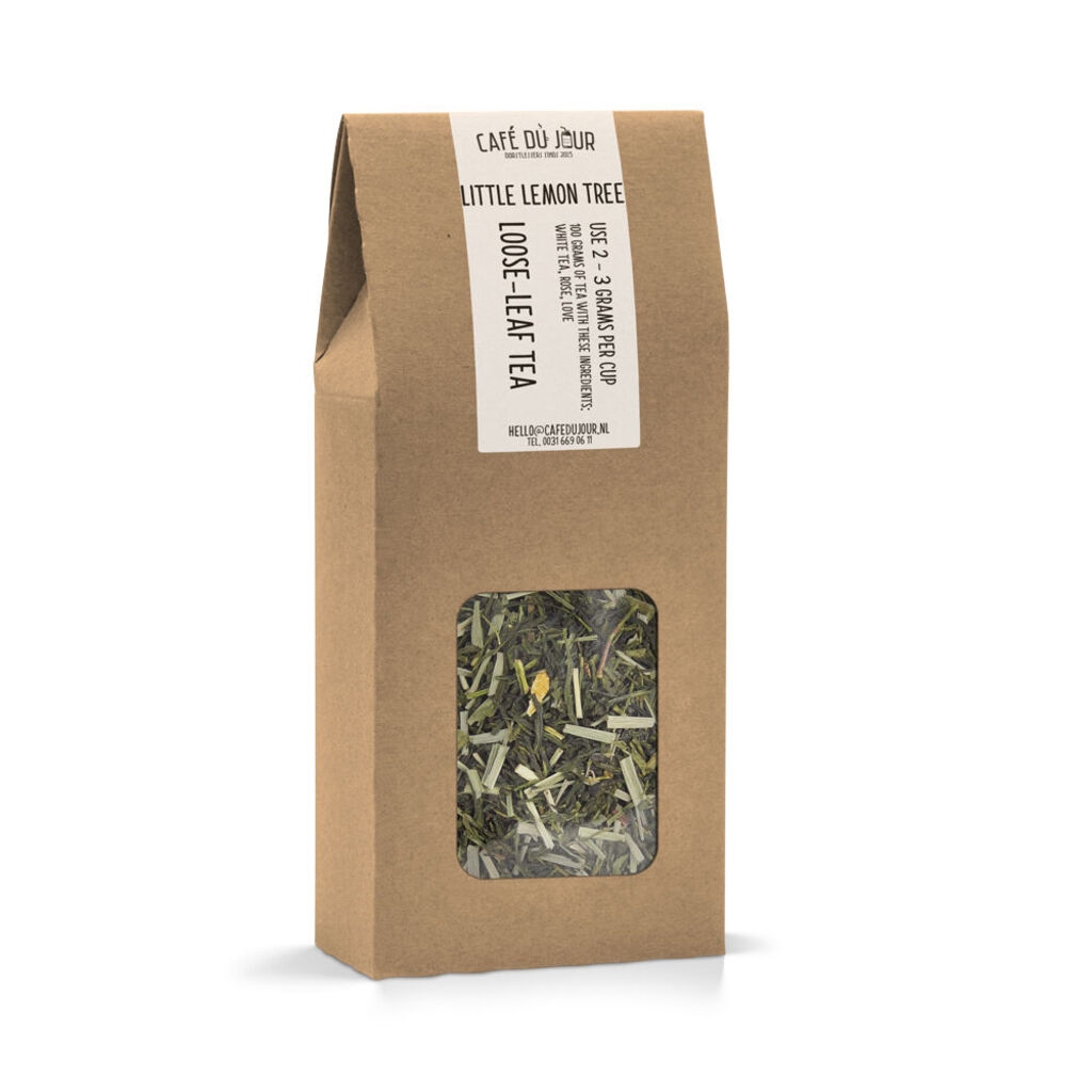 Little Lemon Tree green tea 100 grams - Café du Jour loose leaf tea