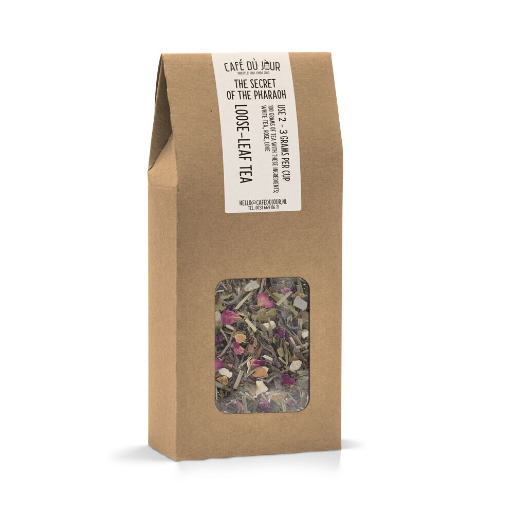 The Secret of the Pharaoh – White tea 100 grams – Café du Jour loose leaf tea