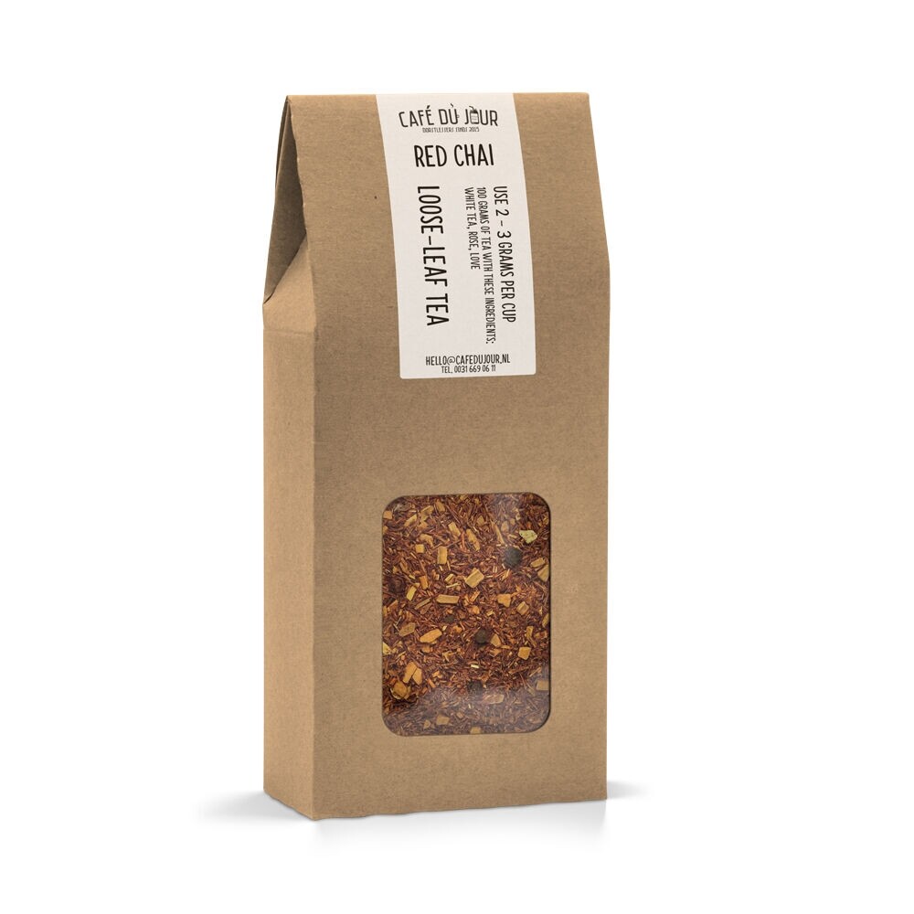 Red Chai - Rooibos tea 100 grams - Café du Jour loose leaf tea