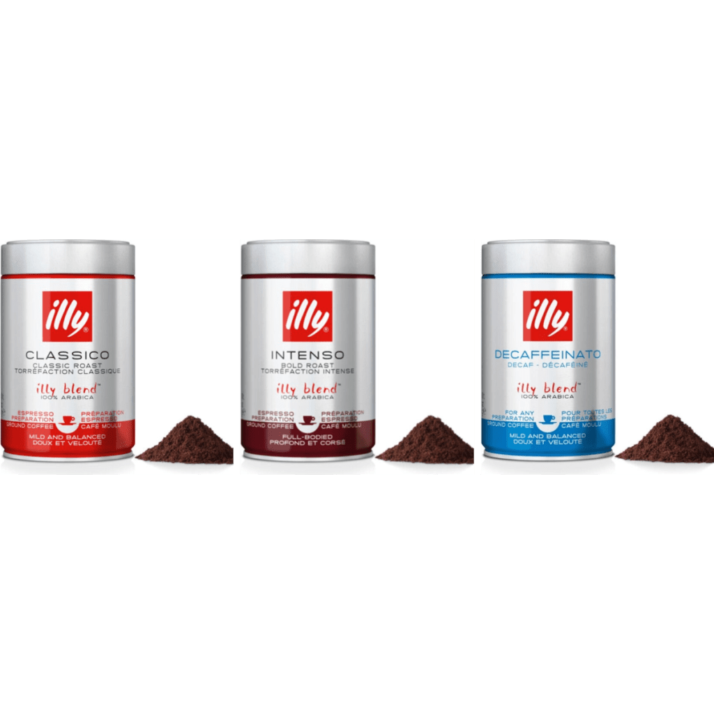 illy Espresso Tasting Pack with Decaf - ground coffee - 3 x 250 grams