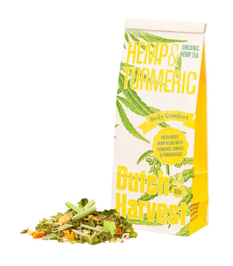 Hemp & Turmeric – Hemp & Turmeric tea 50 grams – Organic – Dutch Harvest loose leaf tea