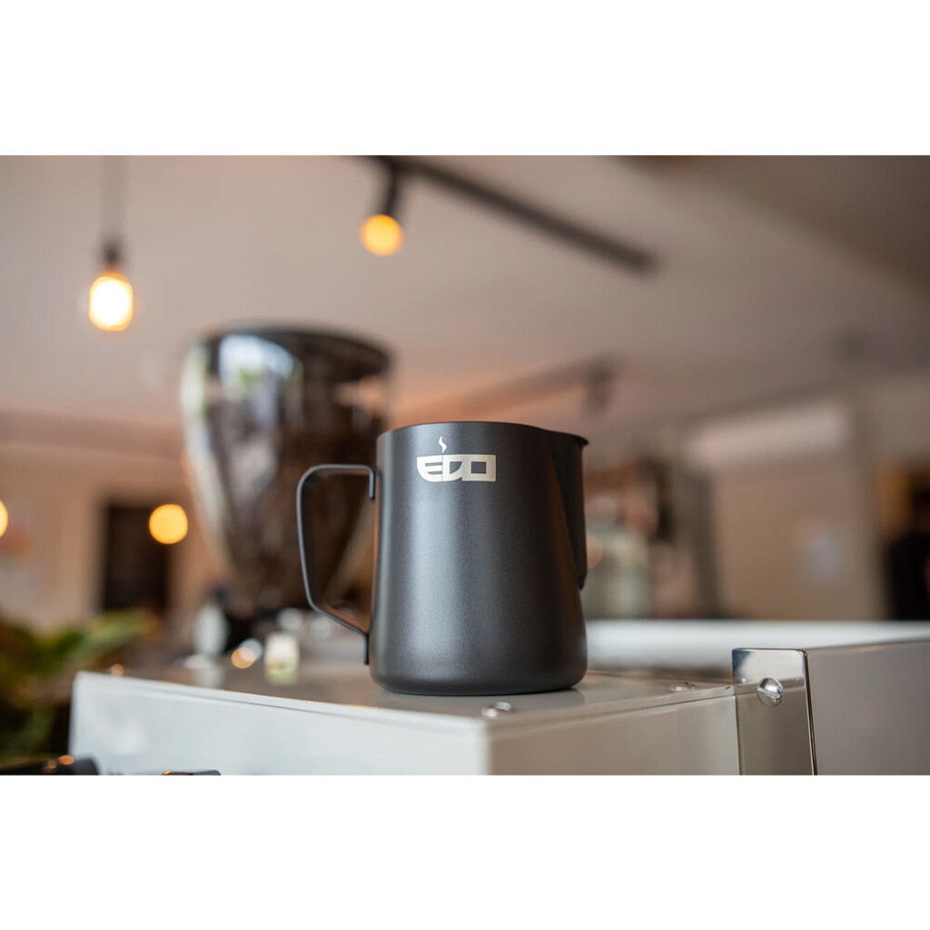 Milk jug - matte black stainless steel - 350 ml