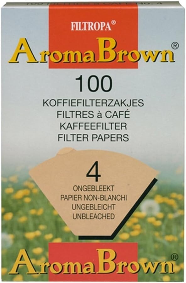 Filtropa Aroma Brown - size 4 coffee filters - 100 pieces