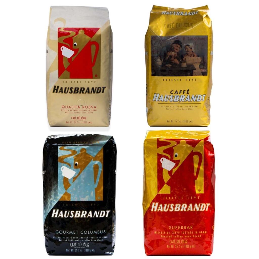Hausbrandt coffee beans tasting pack 4 x 1 kg