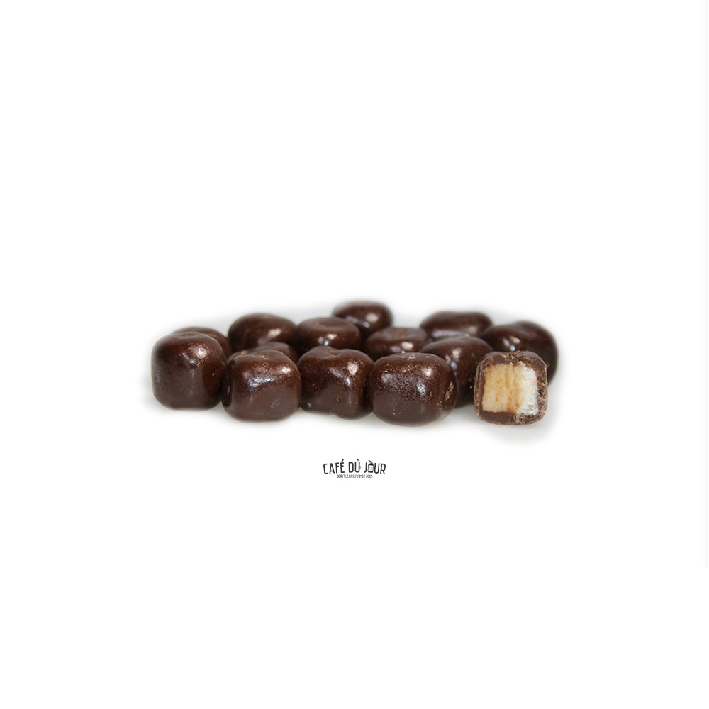 Coconut cubes in dark chocolate 250 grams