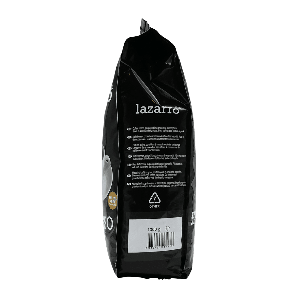 Lazarro dark roast espresso coffee