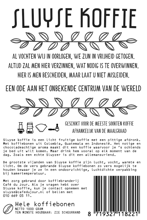 Sluyse coffee – an ode to Maassluis