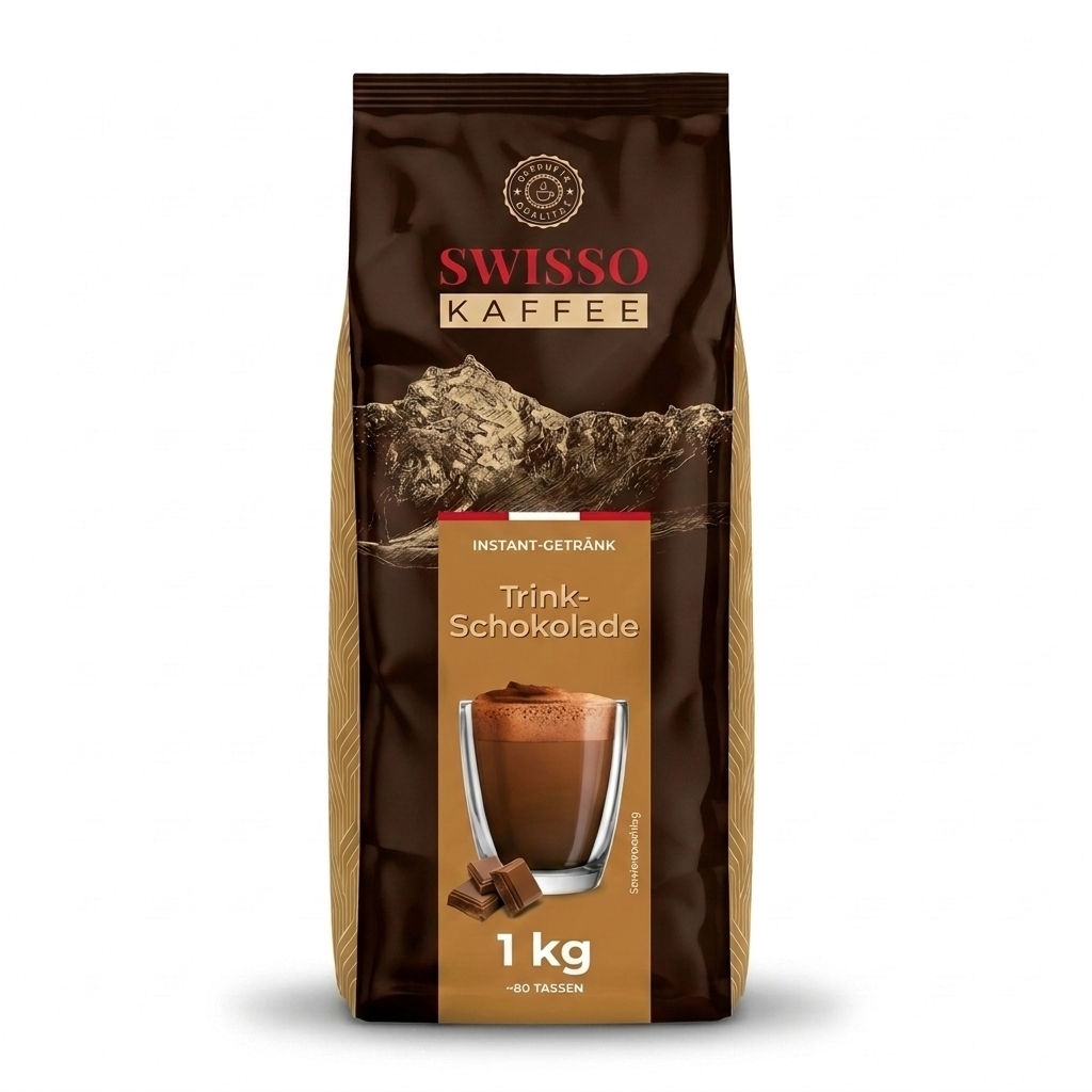 Swisso Kaffee Drinking Chocolate - instant hot chocolate - 1 kg