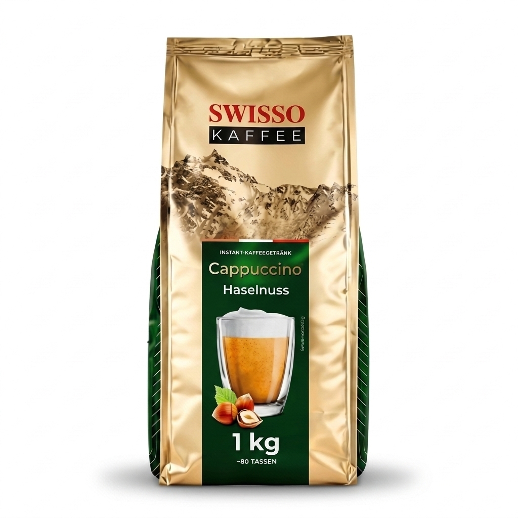 Swisso Kaffee Cappuccino Hazelnut - instant cappuccino - 1 kg
