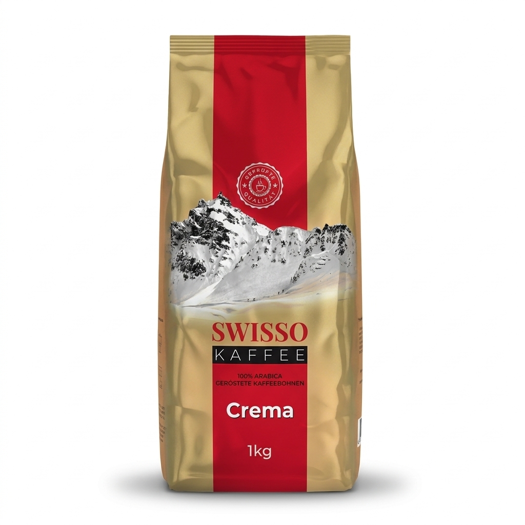 Swisso Kaffee Crema - Coffee Beans - 1 kg