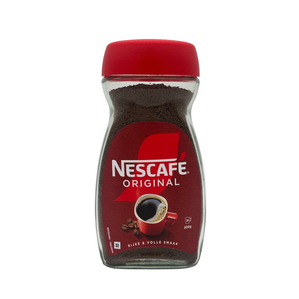 Voorkant van oploskoffie Nescafé 200 gram